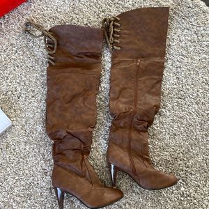 Knee High Brown Boots